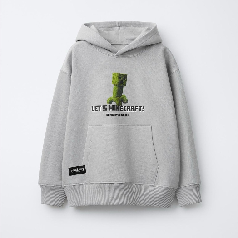 Zara Gray Minecraft Hoodie for Kids 6-7